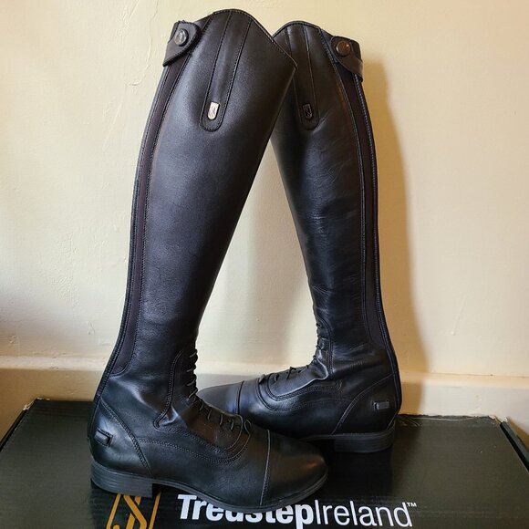 Tredstep Donatello III Junior Tall Field Boots- Black - Picture 1 of 13